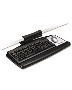 MMMAKT65LE TOOL-FREE INSTALL KNOB ADJUST KEYBOARD TRAY WITH STANDARD PLATFORM, BLACK