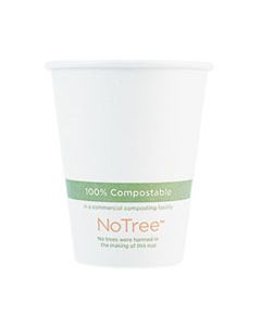 WORCUSU8 NOTREE PAPER HOT CUPS, 8 OZ, NATURAL, 1,000/CARTON