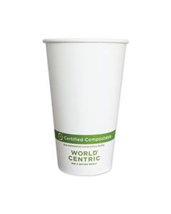 WORCUPA16 PAPER HOT CUPS, 16 OZ, WHITE, 1,000/CARTON