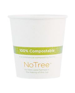 WORCUSU4 NOTREE PAPER HOT CUPS, 4 OZ, NATURAL, 1,000/CARTON