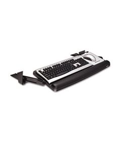 MMMKD90 ADJUSTABLE UNDER DESK KEYBOARD DRAWER, 27.3W X 16.8D, BLACK