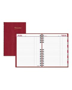 REDC550CRED COILPRO DAILY PLANNER, RULED, 1 PAGE/DAY, 10 X 7.88, RED, 2024