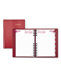 REDCB389CRED COILPRO DAILY PLANNER, RULED 1 DAY/PAGE, 8.25 X 5.75, RED, 2024