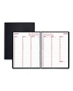 REDCB950VBLK DURAFLEX WEEKLY PLANNER, 11 X 8.5, BLACK, 2024