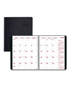 REDCB1262VBLK DURAFLEX 14-MONTH PLANNER, 11 X 8.5, BLACK, 2024