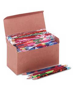 MPD8210 AWARD PENCIL, TREASURE ASSORTMENT, HB (#2), BLACK LEAD, ASSORTED BARREL COLORS, 144/BOX