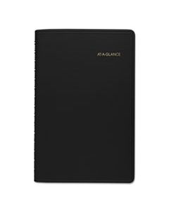 AAG7080005 DAILY APPOINTMENT BOOK WITH 15-MINUTE APPOINTMENTS, 8.5 X 5.5, BLACK, 2024