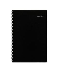 AAGSK200 MONTHLY PLANNER, 12 X 8, BLACK TWO-PIECE COVER, 2024-2025