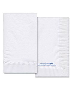 HFM253267 BIO-SHIELD DINNER NAPKINS, 2-PLY, 15 X 17, 4.25 X 7.5 FOLDED, WHITE, 1,000/CARTON