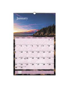 AAGDMW20128 SCENIC MONTHLY WALL CALENDAR, 15.5 X 22.75, 2024