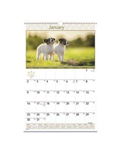 AAGDMW16728 PUPPIES MONTHLY WALL CALENDAR, 15.5 X 22.75, 2024