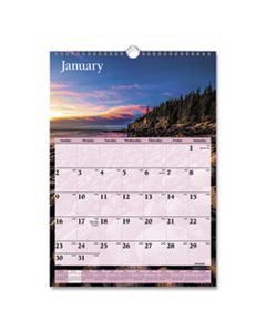 AAGDMW20028 SCENIC MONTHLY WALL CALENDAR, 12 X 17, 2024