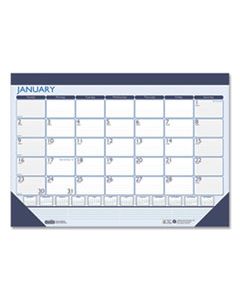 HOD151 100% RECYCLED CONTEMPO DESK PAD CALENDAR, 22 X 17, BLUE, 2024