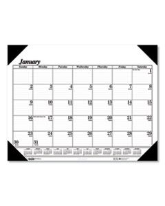 HOD0124 RECYCLED WORKSTATION-SIZE ONE-COLOR MONTHLY DESK PAD CALENDAR, 18.5 X 13, 2024