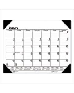 HOD124 RECYCLED ONE-COLOR REFILLABLE MONTHLY DESK PAD CALENDAR, 22 X 17, 2024