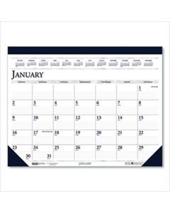 HOD1506 RECYCLED TWO-COLOR MONTHLY DESK PAD CALENDAR, 18.5 X 13, 2024