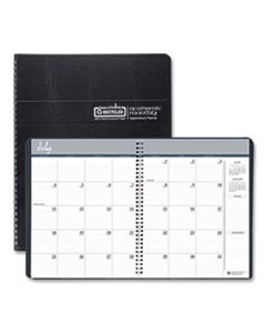 HOD26502 ACADEMIC RULED MONTHLY PLANNER, 14-MONTH JULY-AUGUST, 11 X 8.5, BLACK, 2024-2025