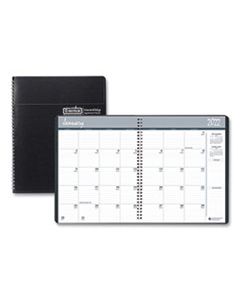 HOD26202 RECYCLED RULED MONTHLY PLANNER, 14-MONTH DEC.-JAN., 11 X 8.5, BLACK,  2024-2025