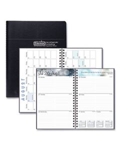 HOD27502 RECYCLED ACADEMIC WEEKLY/MONTHLY APPOINTMENT BOOK/PLANNER, 8 X 5, BLACK, 2024-2025