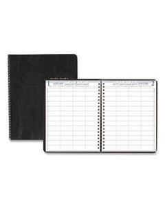 HOD28202 FOUR-PERSON GROUP PRACTICE DAILY APPOINTMENT BOOK, 11 X 8.5, BLACK, 2024
