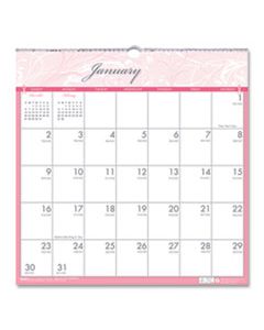 HOD3671 RECYCLED BREAST CANCER AWARENESS MONTHLY WALL CALENDAR, 12 X 12, 2024