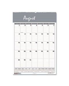 HOD353 RECYCLED BAR HARBOR WIREBOUND ACADEMIC MONTHLY WALL CALENDAR, 15.5 X 22, 2024-2025