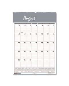 HOD352 RECYCLED BAR HARBOR WIREBOUND ACADEMIC MONTHLY WALL CALENDAR, 12 X 17, 2024-2025