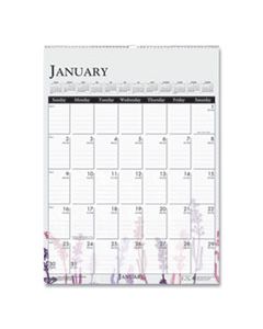 HOD3462 100% RECYCLED WILD FLOWER WALL CALENDAR, 12 X 16.5, WILD FLOWERS, 2024