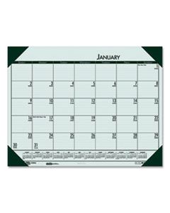 HOD12471 RECYCLED ECOTONES WOODLAND GREEN MONTHLY DESK PAD CALENDAR, 22 X 17, 2023