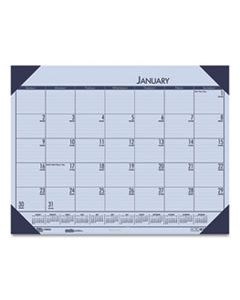 HOD12473 RECYCLED ECOTONES SUNSET ORCHID MONTHLY DESK PAD CALENDAR, 22 X 17, 2024