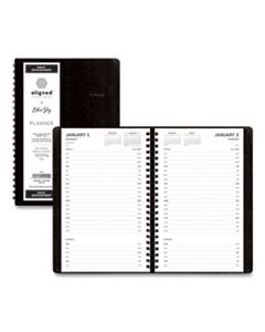 BLS123853 ALIGNED DAILY APPOINTMENT PLANNER, 8 X 5, BLACK, 2024