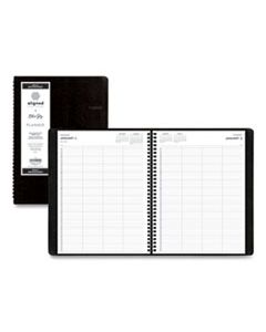 BLS123844 ALIGNED DAILY FOUR-PERSON APPOINTMENT PLANNER, 11 X 8, BLACK, 2024