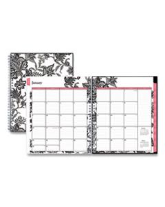 BLS100004 ANALEIS MONTHLY PLANNER, 10 X 8, BLACK COVER, 2024