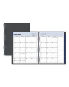 BLS100011 PASSAGES MONTHLY WIREBOUND PLANNER, 10 X 8, CHARCOAL, 2024