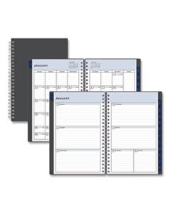 BLS100010 PASSAGES WEEKLY/MONTHLY WIREBOUND PLANNER, 8 X 5, CHARCOAL, 2024