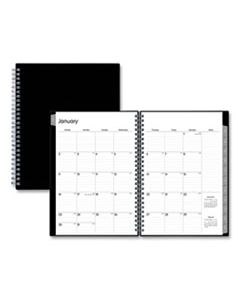 BLS116055 ENTERPRISE MONTHLY PLANNER, 11.88 X 7.88, BLACK COVER, 2024