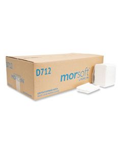 MORD712 MORSOFT DISPENSER NAPKINS, 1-PLY, 3.5 X 5, WHITE 400/PACK, 20 PACKS/CARTON
