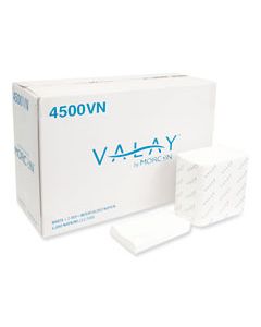 MOR4500VN VALAY INTERFOLDED NAPKINS, 2-PLY, 6.5 X 8.25, WHITE, 500/PACK, 12 PACKS/CARTON