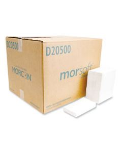 MORD20500 MORSOFT DISPENSER NAPKINS, 1-PLY, 6 X 13.5, WHITE, 500/PACK, 20 PACKS/CARTON