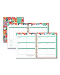 BLS137360 DAY DESIGNER FROSTED COVER WEEKLY/MONTHLY PLANNER, 11 X 8.5, FLORAL SKETCH, 2024