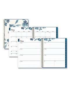 BLS137261 FROSTED WEEKLY/MONTHLY PLANNER, 11 X 8.5, BAKAH BLUE, 2024