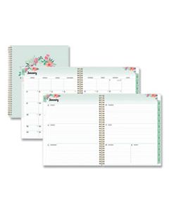 BLS135842 FROSTED WEEKLY/MONTHLY PLANNER, 11 X 8.5, LAUREL, 2024