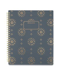 AAG1565M805 BADGE MEDALLION WEEKLY/MONTHLY PLANNER, 8.5 X 5.5, GRAY,2023