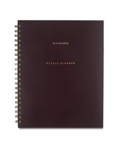 AAGYP905L50 SIGNATURE LITE WEEKLY/MONTHLY PLANNER, 11 X 8.5, MAROON, 2024