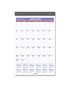 AAGPM17RP28 REPOSITIONABLE WALL CALENDAR, 15.5 X 22.75, 2024