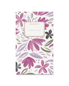 AAG1565F021 BADGE FLORAL MONTHLY PLANNER, 6 X 3.5, , 2024-2025