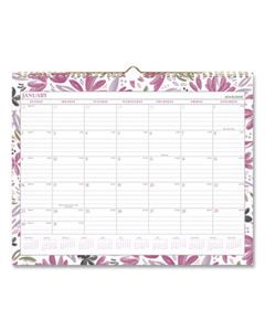 AAG1565F707 BADGE FLORAL WALL CALENDAR, 15 X 12, 2024