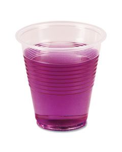 BWKTRANSCUP3CT TRANSLUCENT PLASTIC COLD CUPS, 3 OZ, POLYPROPYLENE, 25 CUPS/SLEEVE, 100 SLEEVES/CARTON