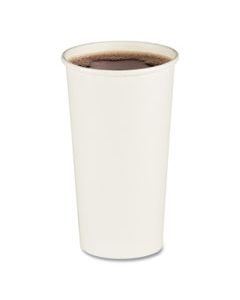 BWKWHT20HCUPOP CONVENIENCE PACK PAPER HOT CUPS, 20 OZ, WHITE, 9 CUPS/SLEEVE, 15 SLEEVES/CARTON