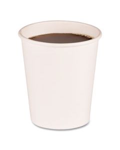 BWKWHT8HCUP PAPER HOT CUPS, 8 OZ, WHITE, 20 CUPS/SLEEVE, 50 SLEEVES/CARTON